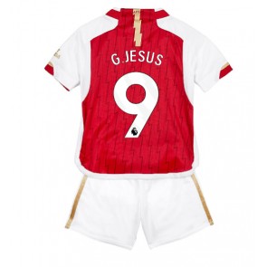 Arsenal Gabriel Jesus #9 Koszulka Podstawowych Dziecięca 2023-24 Krótki Rękaw (+ Krótkie spodenki)